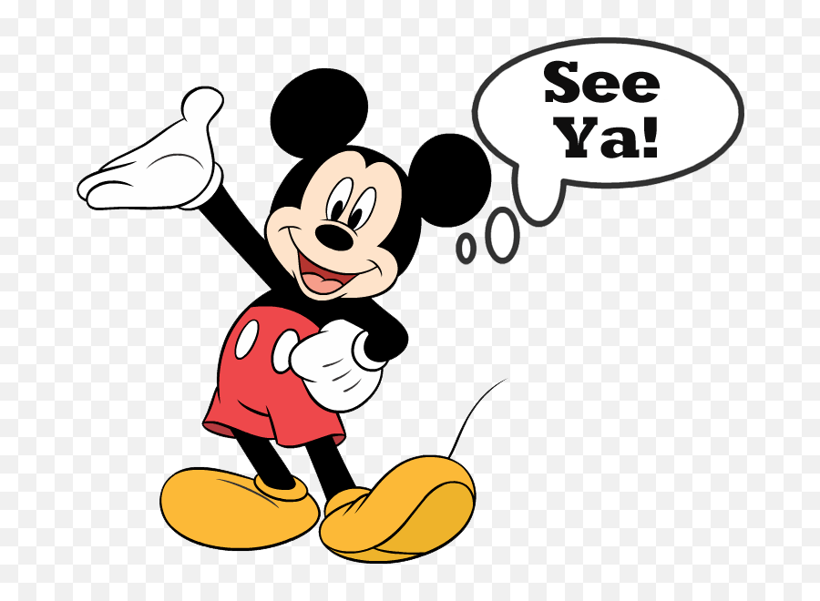 October Clipart Goodbye Transparent Free - Minnie E Mickey Png,Bye Png ...