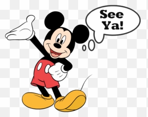 October Clipart Goodbye Transparent Free - Minnie E Mickey Png,Bye Png