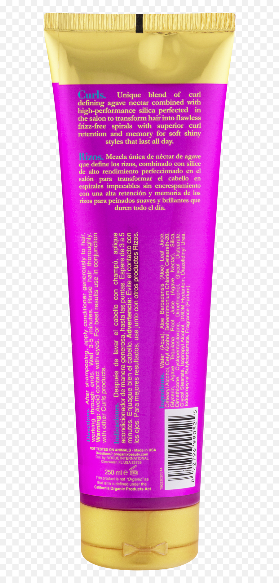 Proganix Curls Curl Quenching Defrizzant Conditioner 85 Fl Oz Tube - Lotion Png,Productos Icon Para El Cabello