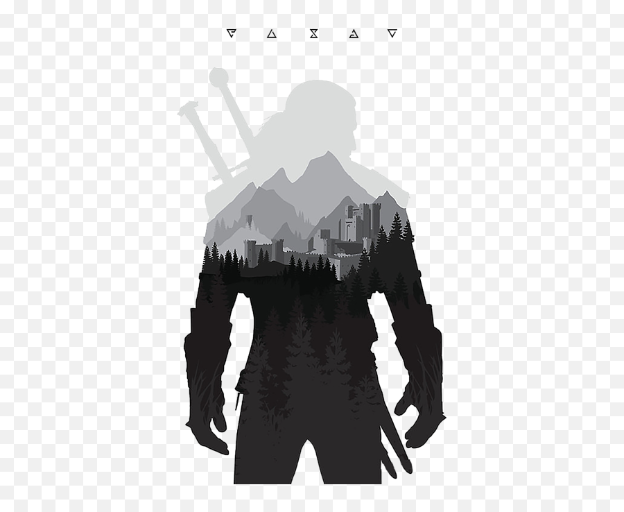 Witcher Icon - Witcher Poster Art Hd Png Download Geralt Of Rivia Minimalist,Witcher Icon Png