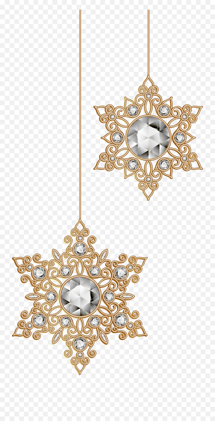 Christmas Snowflakes Ornaments Png Clip - Transparent Background Christmas Ornaments Png,Ornaments Png