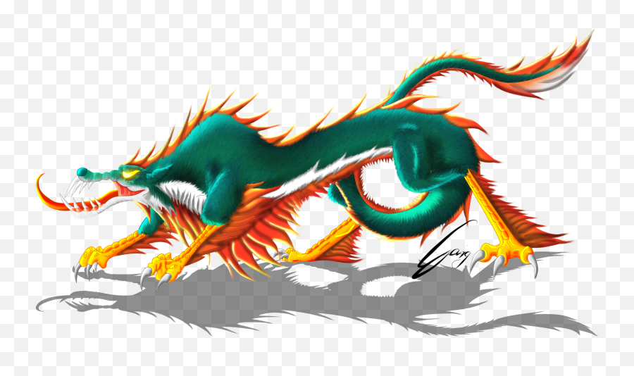 Chinese Dragon Canine By Avpke - Realistic Chinese Dragon Canine Dragons Png,Chinese Dragon Transparent