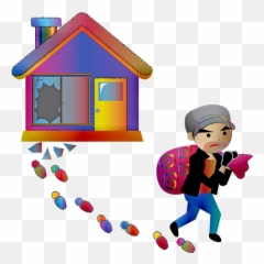 Burglar House Thief Broken - Free image on Pixabay Theft png