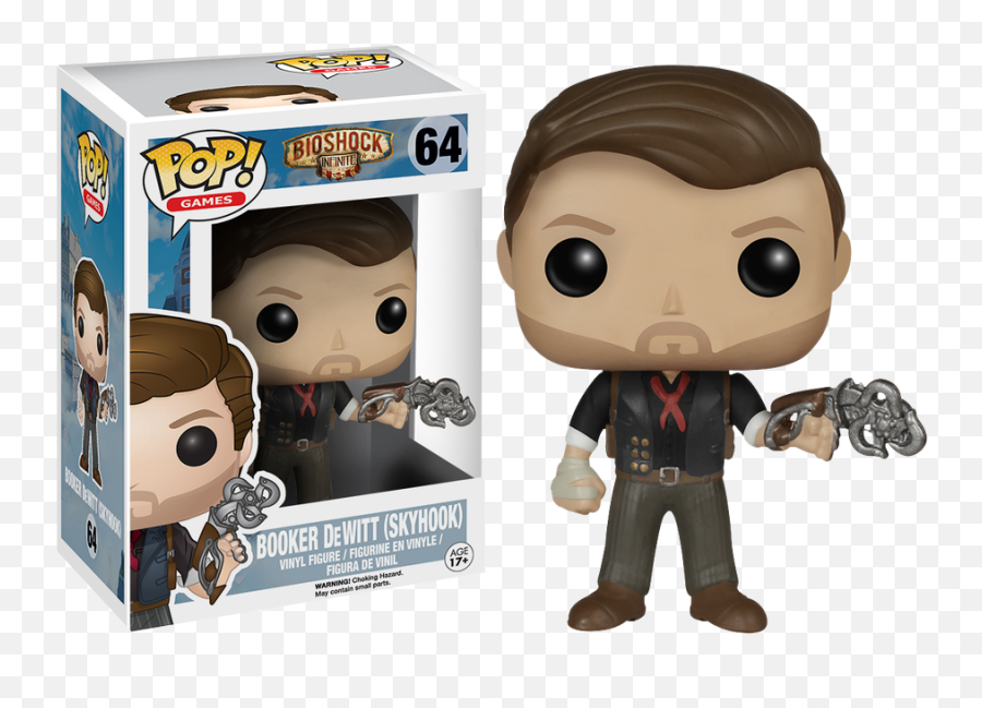 Booker Dewitt Skyhook Version - Bioshock Infinite Pop Games Vinyl Figure Bioshock Funko Pop Png,Bioshock Png