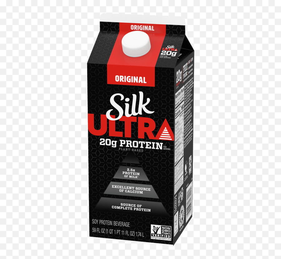 Silk Ultra Original Plant - Based Protein Drink Half Gallon Product Label Png,Protein Shake Icon