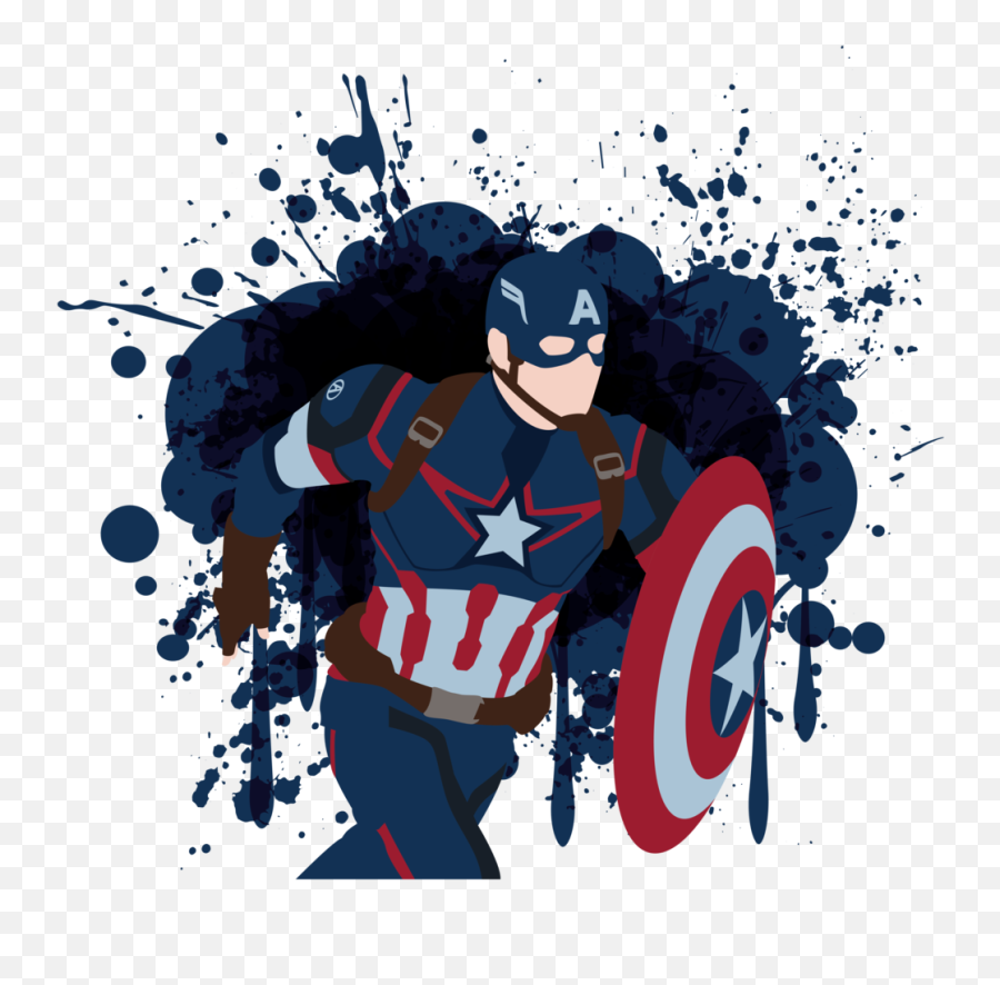 Capitan America Vector Png 1 Image - Captain America Kartun Png,Capitan America Logo
