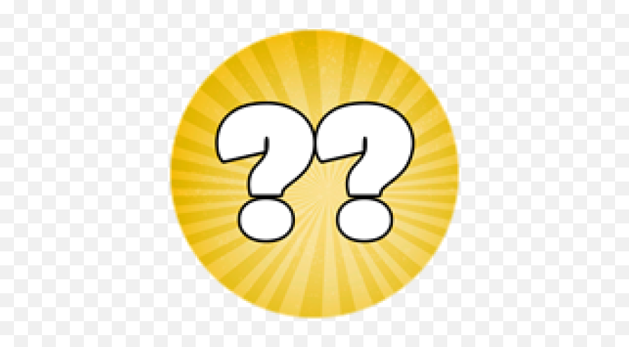 Hidden Badge 1 - Roblox Dot Png,Gold Question Mark Icon