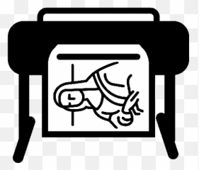 Large Format - Printer Icon Full Size PNG Printing Machine Png
