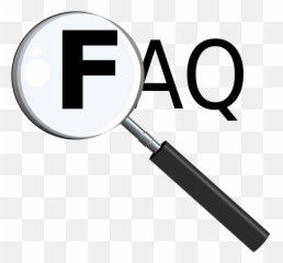 Faq With Magnifying Glass Clip Art - Vector Clip Art Png,Faq Icon Free