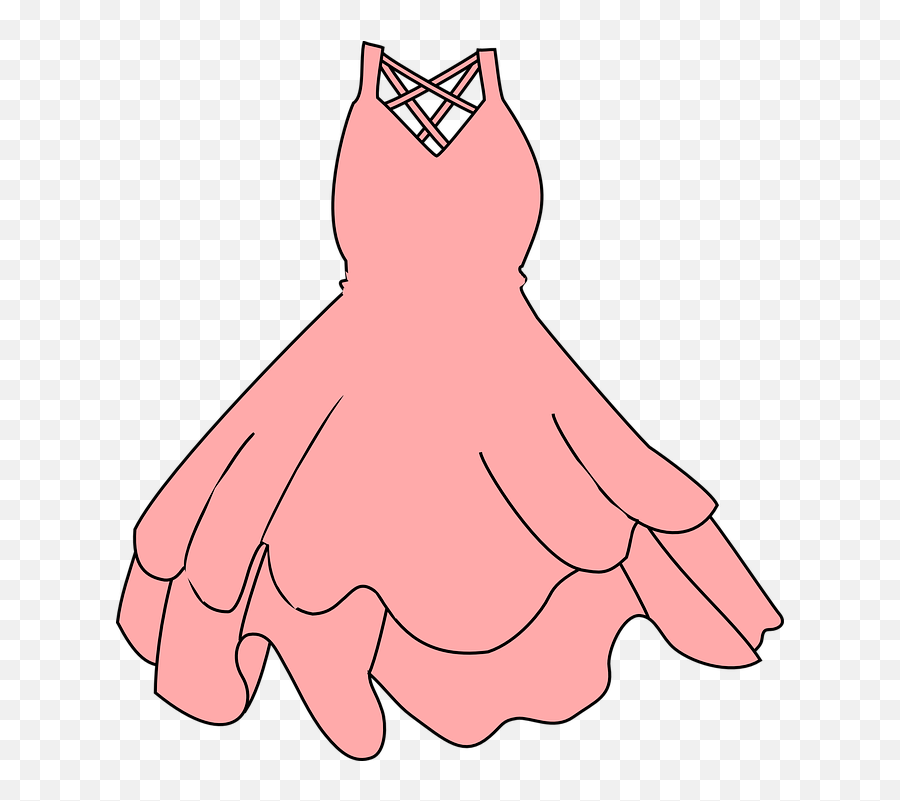 Prom Dress - Free Vector Graphic On Pixabay Pink Dress Clip Art Png,Dress Png