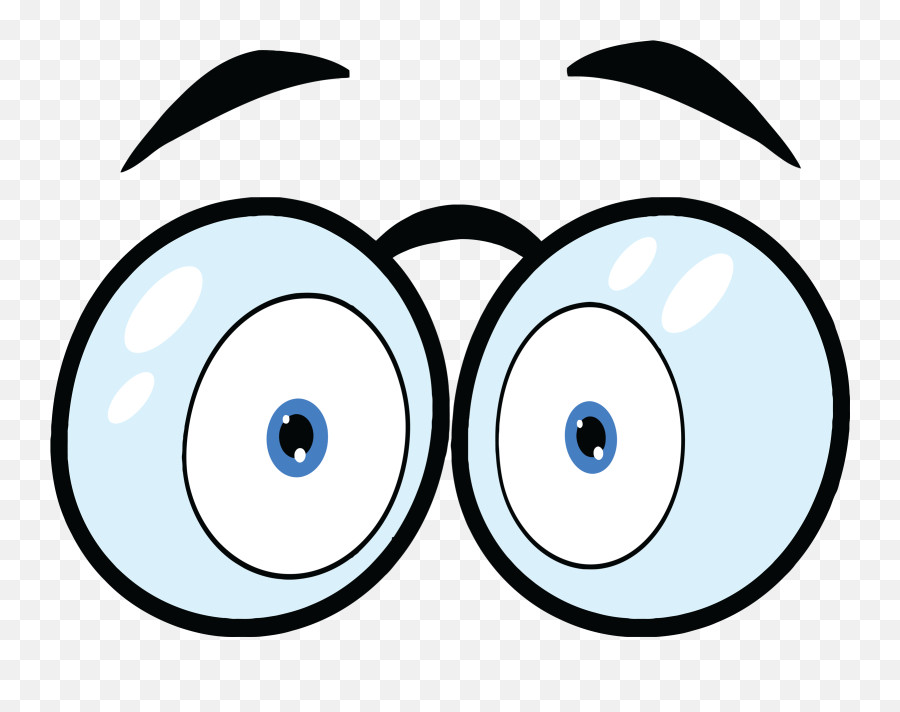 Eyeballs Cartoon Free Download - Eyes With Glasses Clip Art Png,Creepy Eye Png