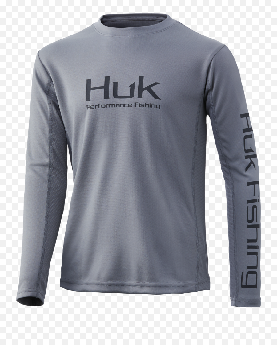 Icon X Long Sleeve Shirt - Grey Huk Png,Tee Shirt Icon
