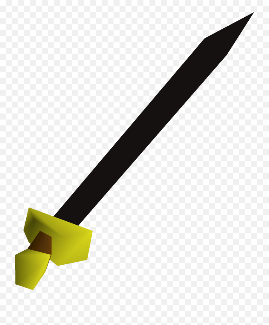 Black Longsword - Osrs Wiki Vertical Png,Black Sword Icon