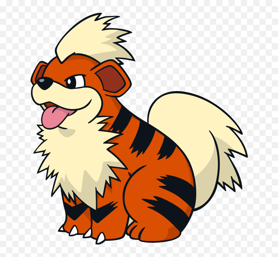 Download Hd Growlithe Pokemon Character - Pokemon Growlithe Png,Growlithe Png