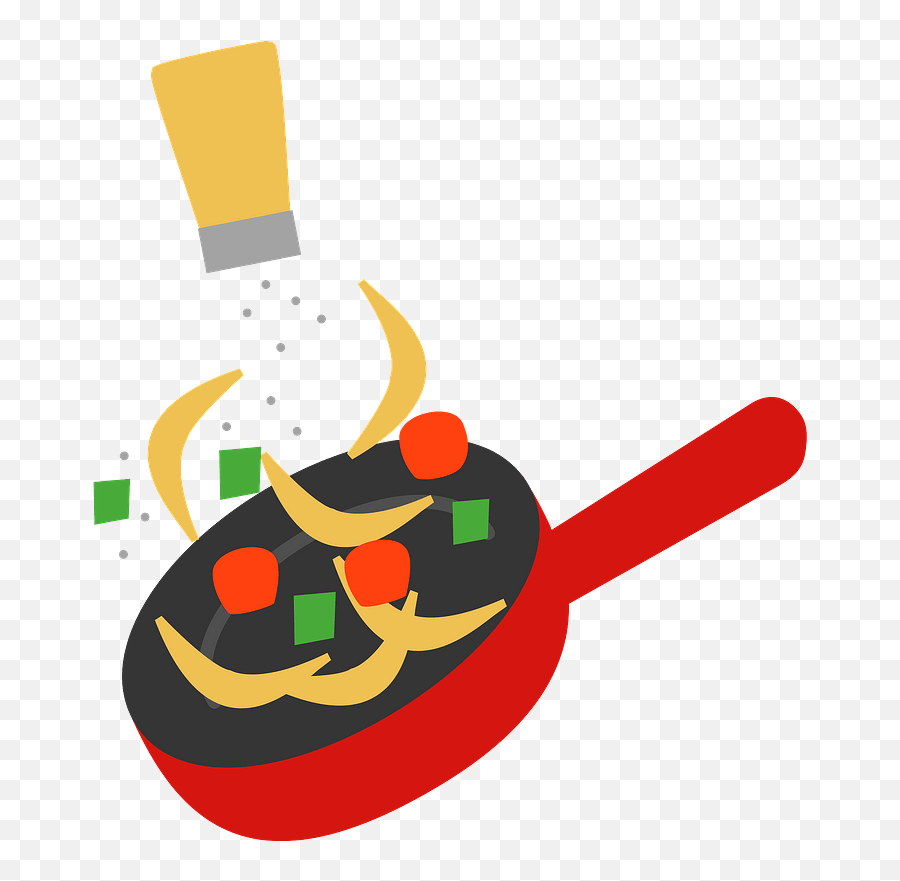 Fried Vegetables Cooking Clipart Free Download Creazilla - Cooking Png,Cooking Clipart Png