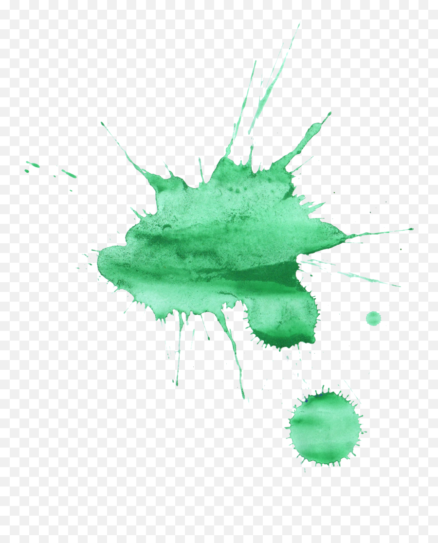 16 Green Watercolor Splatter Png Transparent Onlygfxcom - Abstract Watercolor Painting Png,Water Splash Png