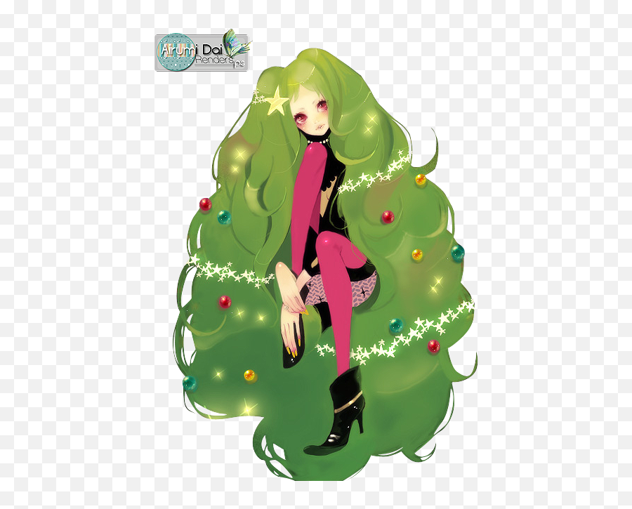 Png Anime - Imgur Mokaffe,Cartoon Christmas Tree Png