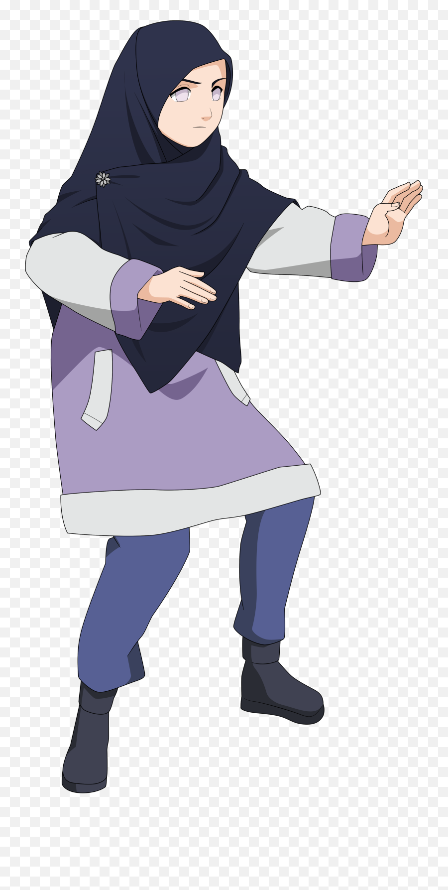 Hinata Transparent Poses - Naruto Islam Full Size Png Hinata Hijab,Islam Transparent