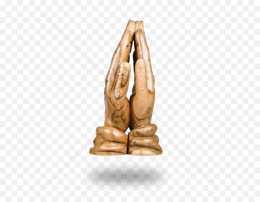 Praying Hands - Olive Wood 6 Inch Made In Bethlehem Praying Hands Png Sculpture,Praying Hands Transparent