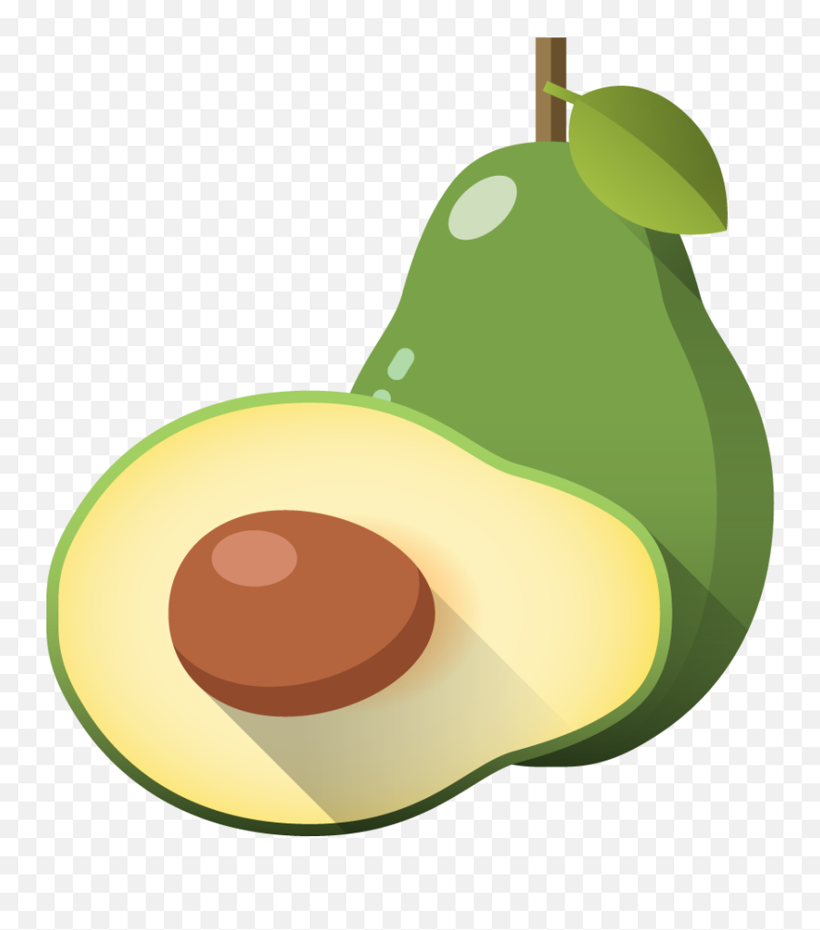 Avocado Illustration Creative Hand - Avocado Cartoon Hd Png,Avocado Transparent