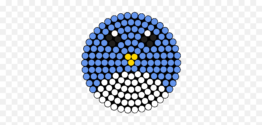 Bird Circle Perler Bead Pattern Sprites Animals - Pokemon Balls Perler Bead Patterns Png,Circle Pattern Png