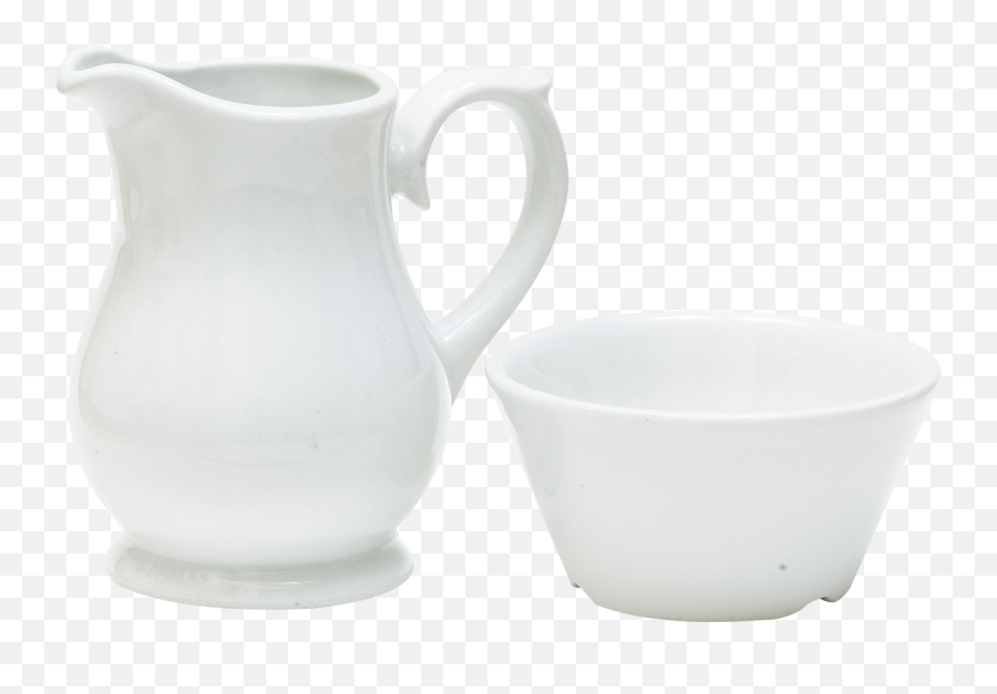 Milk Jug And Sugar Bowl Full Size Png Download Seekpng - Ceramic,Milk Jug Png