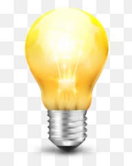 Bulb Png Images Light Led Idea Bulbs Clipart - Bright Png