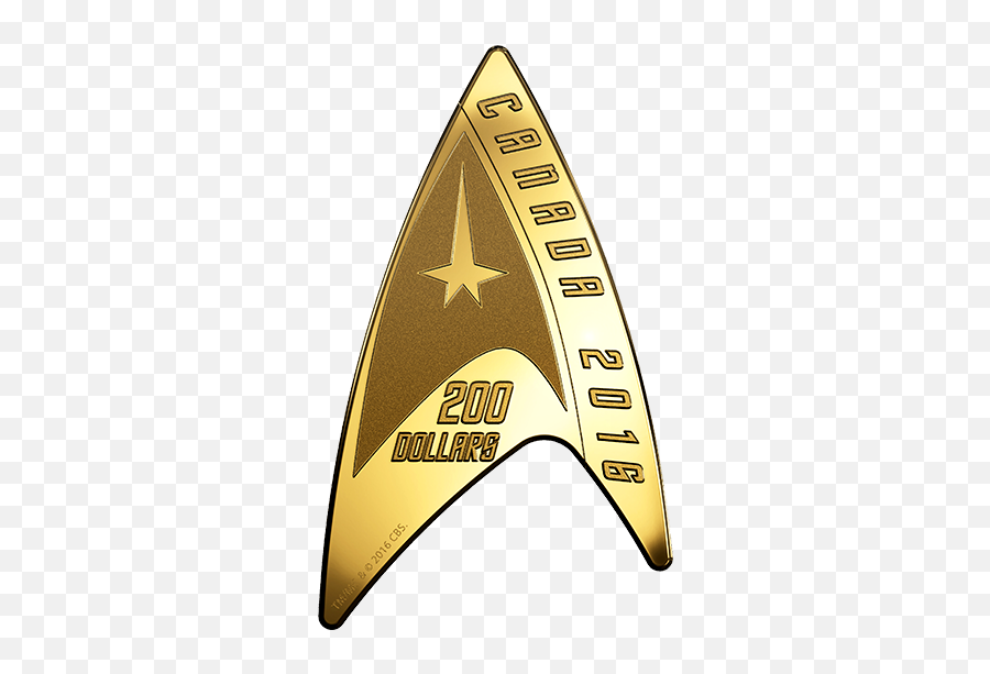 Star Trek Delta Coin - Pure Gold Coin 2016 Mintage 1500 The Royal Canadian Mint Canadian Mint Star Trek Png,Star Trek Logo Png