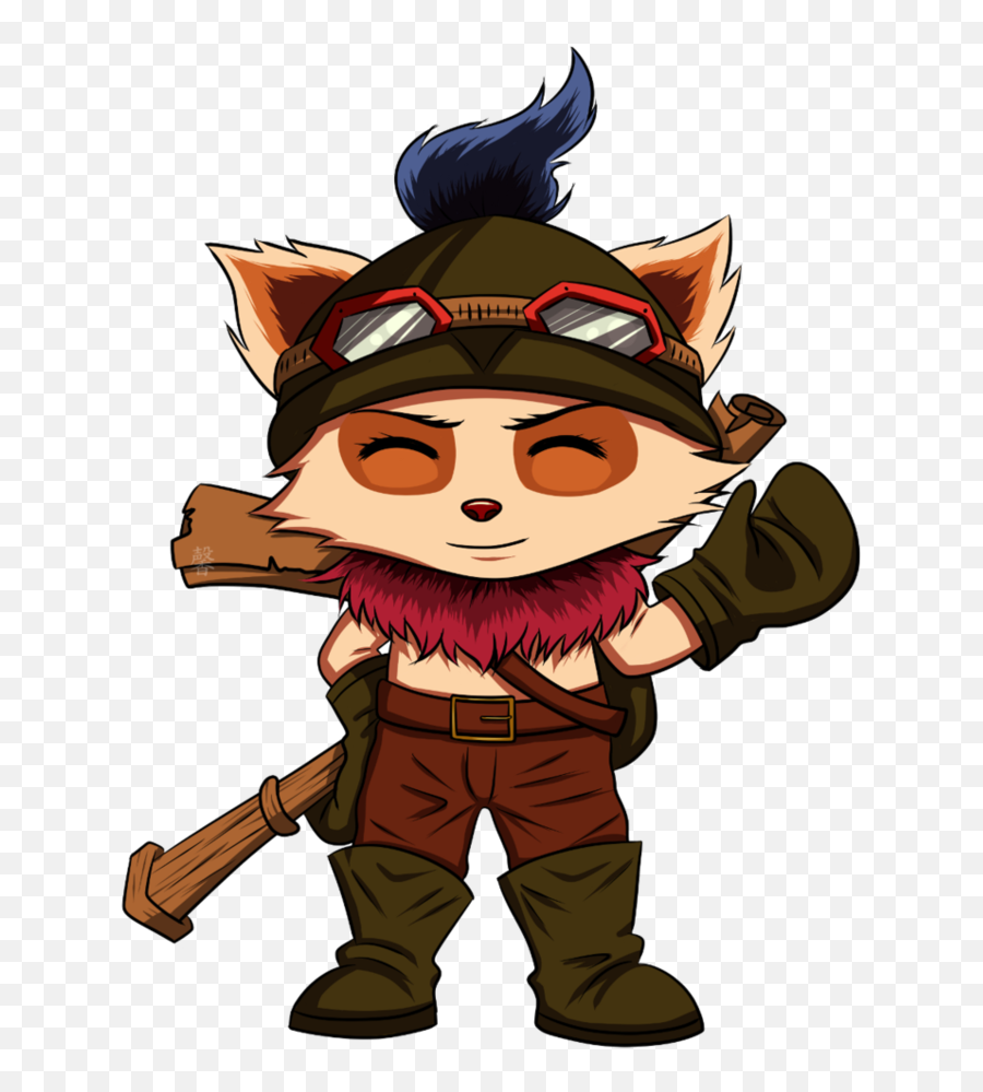 Download Hd Teemo Drawing Lol Character - Teemo From League Of Legends Png,Teemo Png