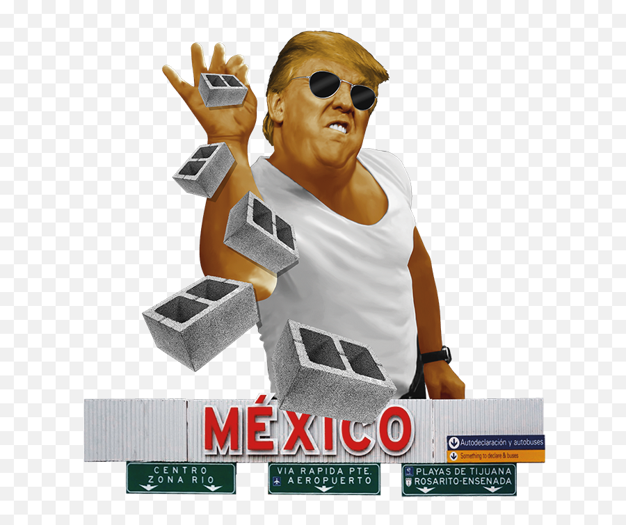 Trump Build The Wall Salt Bae Mexico - French Fries Png,Salt Bae Png