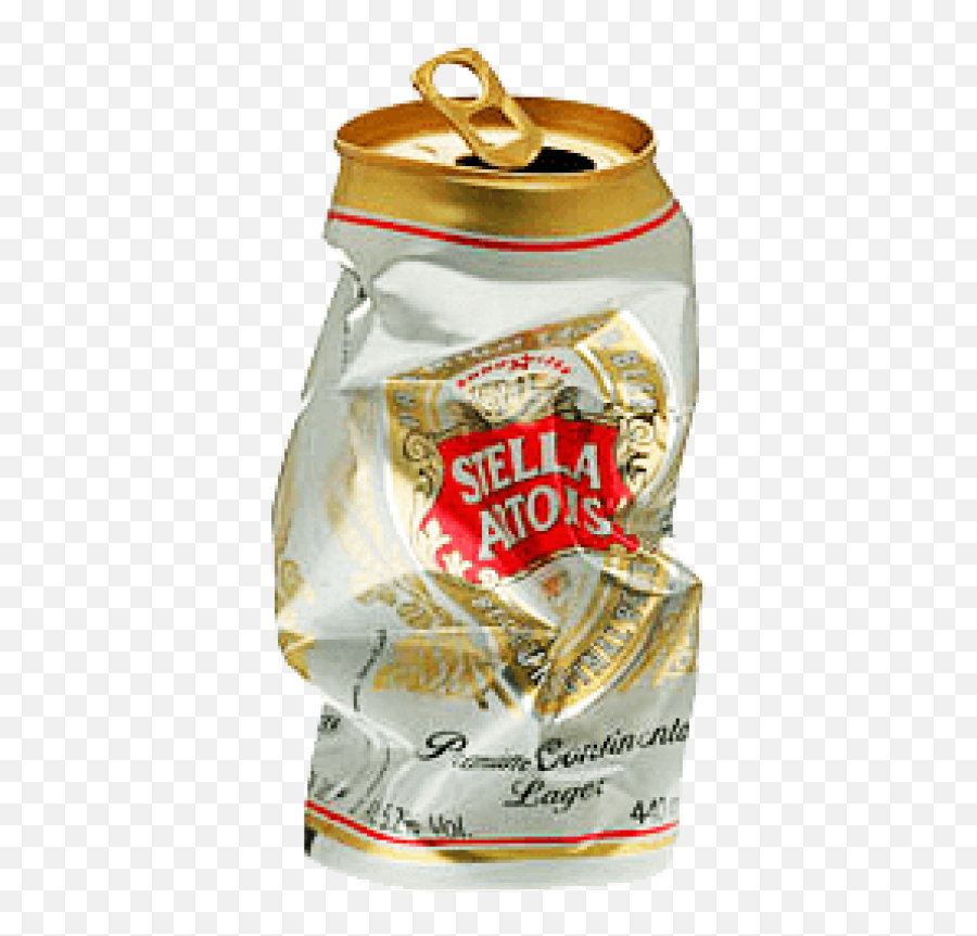 Stella Artois Crushed Can - Crushed Beer Can Png,Beer Can Png