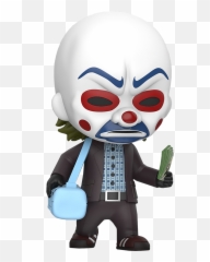 Pop Joker Bank Robber Hd Png Download - Dark Knight Trilogy Cosbaby The Joker,Joker Mask Png