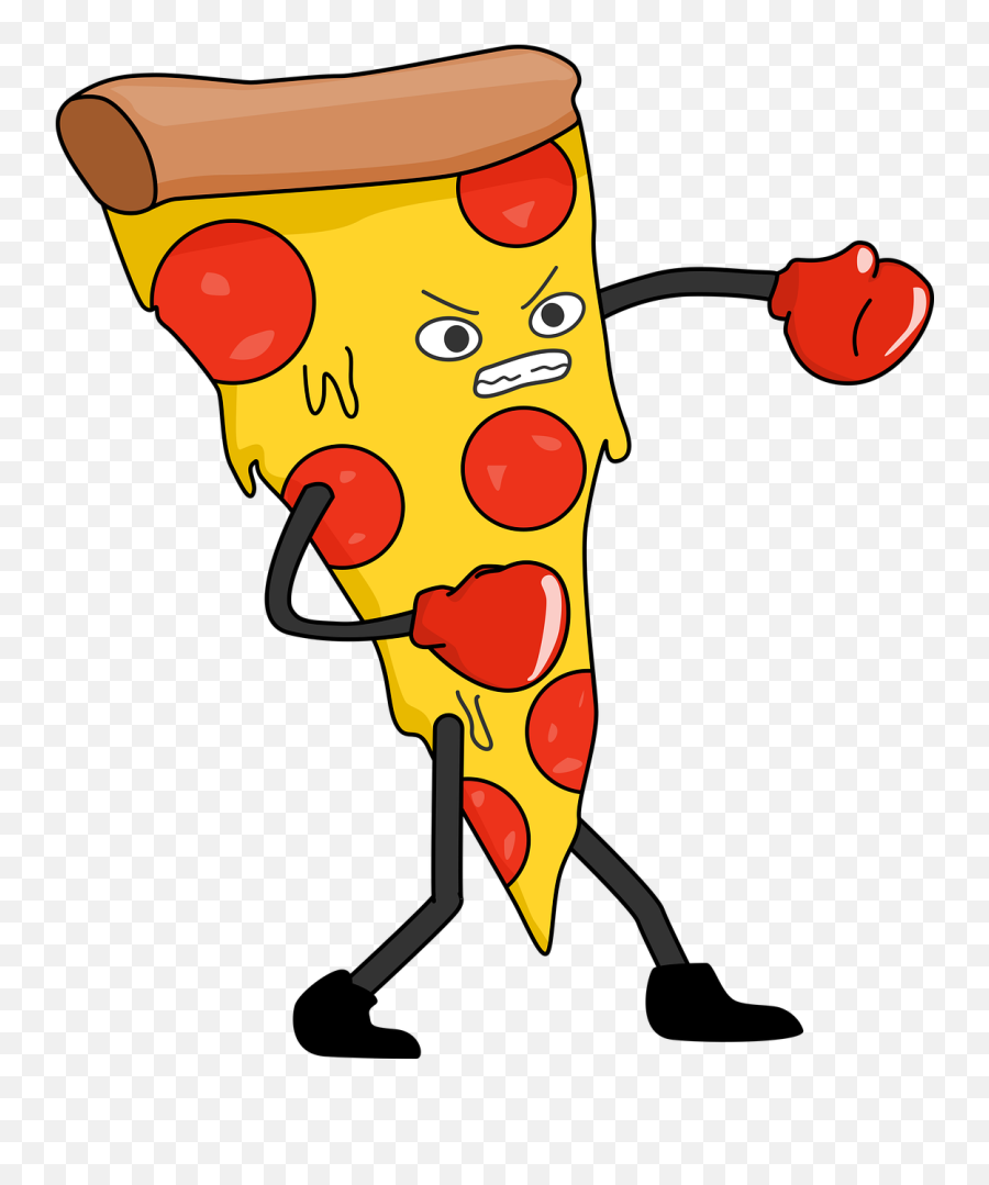 Pizza Pepperoni Boxer - Pizza Boxing Png,Pizza Cartoon Png