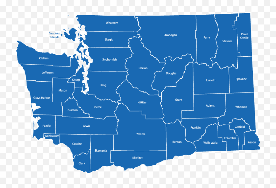 Map Of Washington State Png Image - Washington State Png,Washington State Png