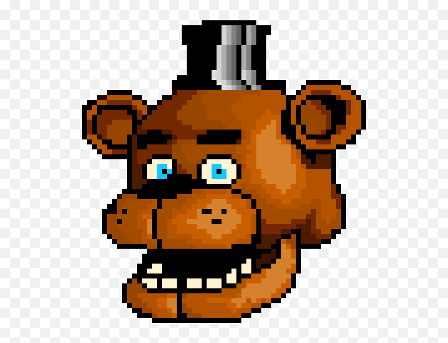 Freddy Fazbear - Pixel Art Freddy Minecraft Png,Freddy Fazbear Png