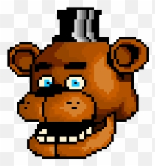 Freddy Fazbear - Pixel Art Freddy Minecraft Png,Freddy Fazbear Png