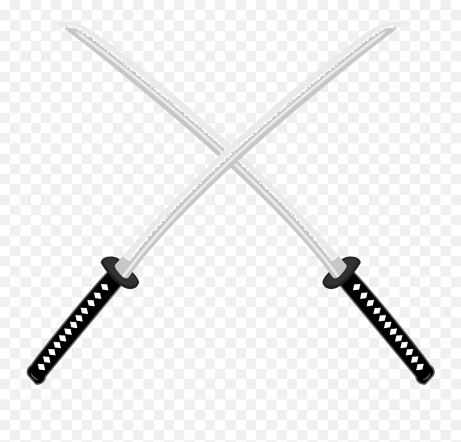 Samurai Swords Png Transparent - Crossed Samurai Swords Png,Crossed Swords Png