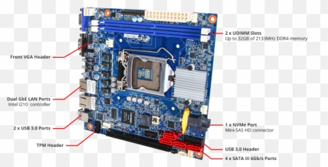 Motherboard Png - Xeon E3 1225 V5 Motherboard,Motherboard Png