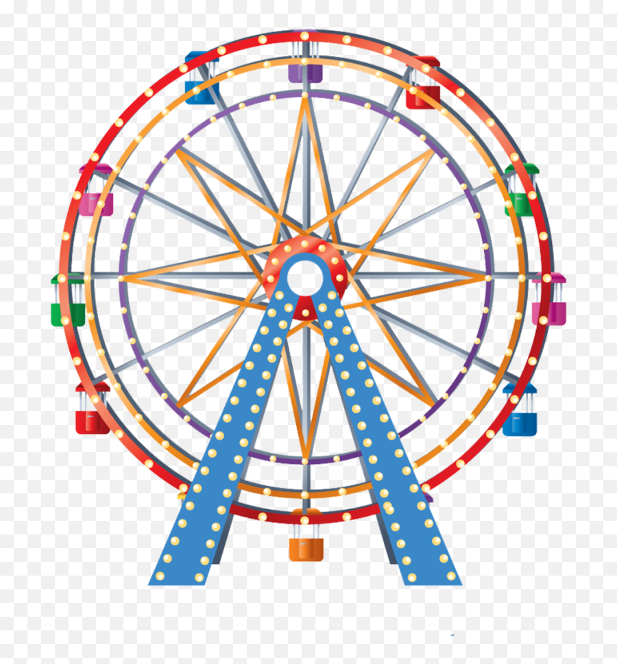 Pink Clipart Ferris Wheel - Transparent Ferris Wheel Clip Art Png,Ferris Wheel Png