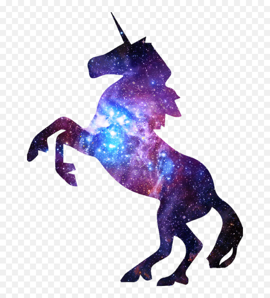 Silhouette Unicorn Clip Art - Silhouette Png Download 720 Galaxy Unicorn,Unicorn Silhouette Png