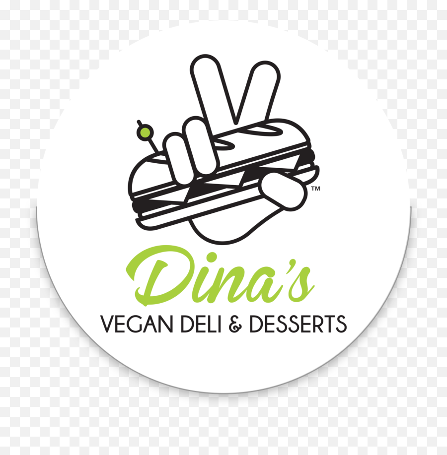 Dinau0027s Vegan Deli Home - V Sign Png,Vegan Logo Png