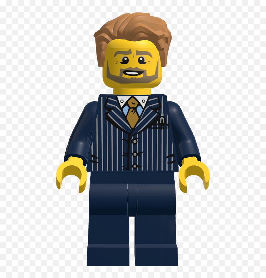 Download Lego Minifigure Twn277 Businessman Pinstripe Jacket - Worker Png,Pinstripe Png
