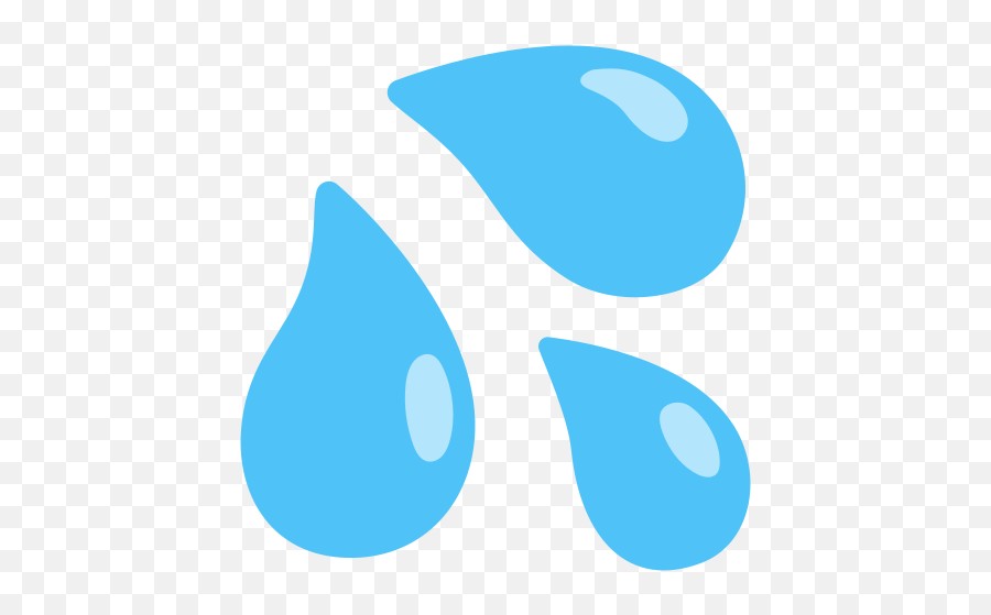 Sweat Droplets Emoji - Gotas Emoji Png,Water Drop Emoji Png