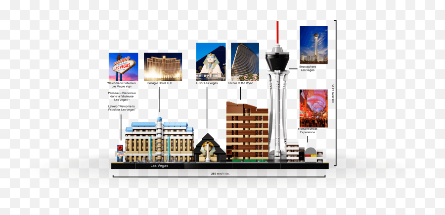 Lego Architecture Las Vegas 21047 - Lego Architecture Las Vegas 21047 Png,Las Vegas Skyline Png