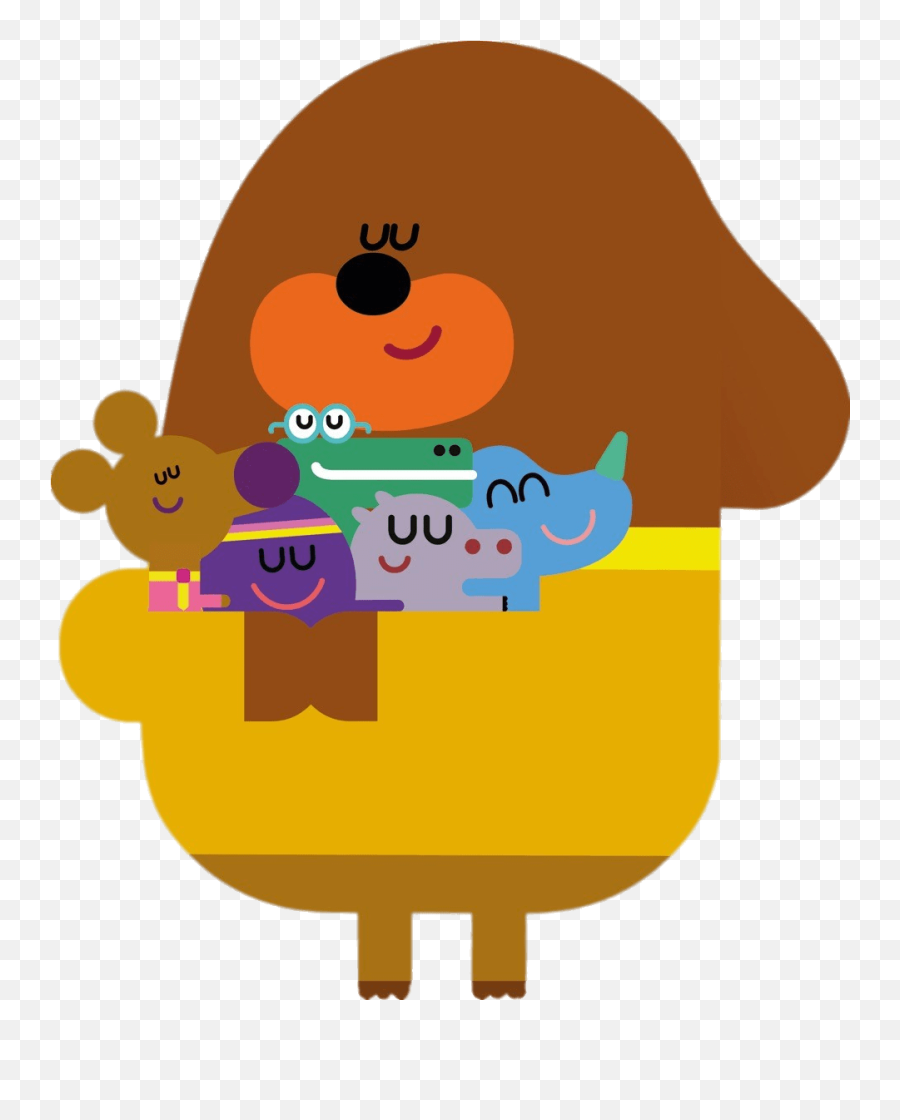 Duggee Hugging His Friends Transparent - Hey Duggee Duggee Hug Png,Friends Transparent