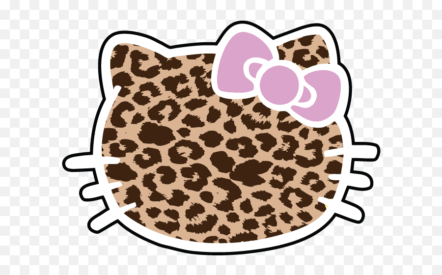 Hello Kitty Shared - Small Leopard Print Pouches Png,Hello Kitty Logo