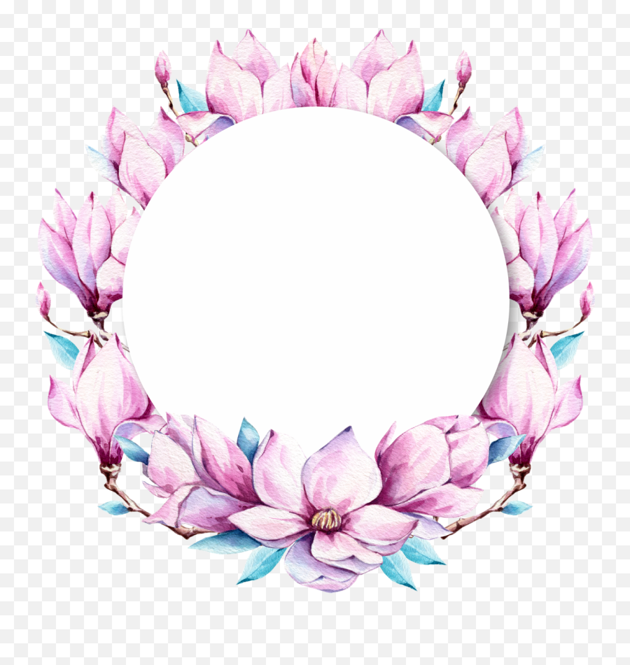 Magnolia Clipart Wreath Png