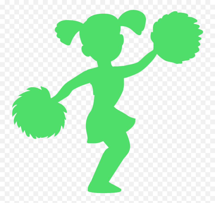 Cheerleader Silhouette - Cheerleader Png,Cheerleader Silhouette Png