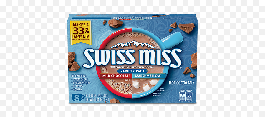 Hot Cocoa Chocolate Mixes - Swiss Mix Hot Chocolate Png,Hot Chocolate Transparent