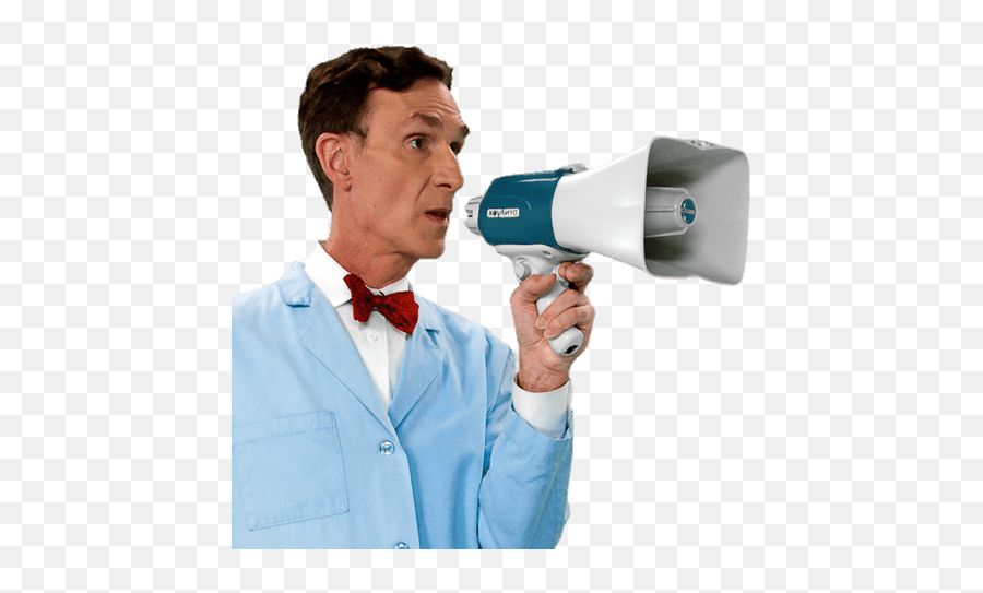Download Bill Nye With Bull Horn - Bill Nye The Science Guy Png,Bill Nye Png